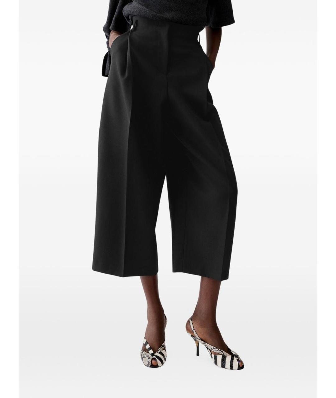 JACQUEMUS Черные льняные бриджи, фото 3