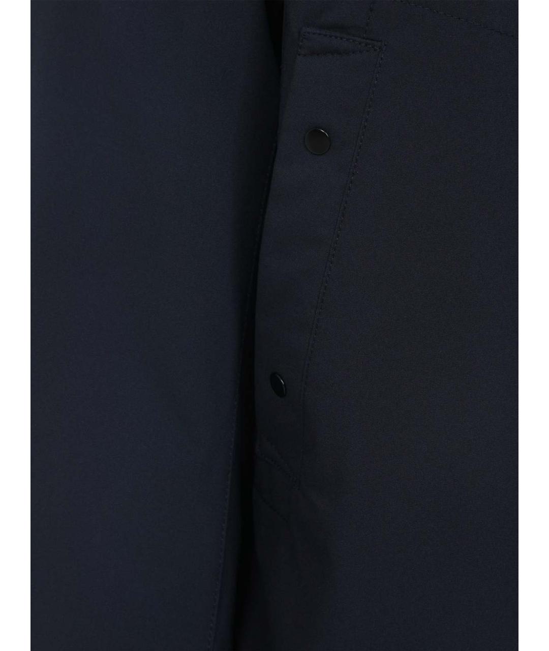 STONE ISLAND Темно-синяя полиэстеровая куртка, фото 3