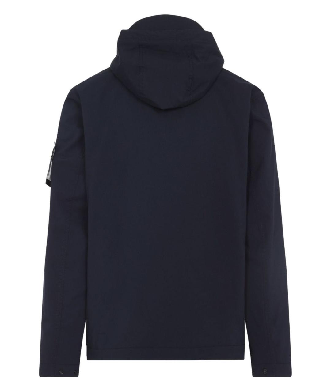 STONE ISLAND Темно-синяя полиэстеровая куртка, фото 4