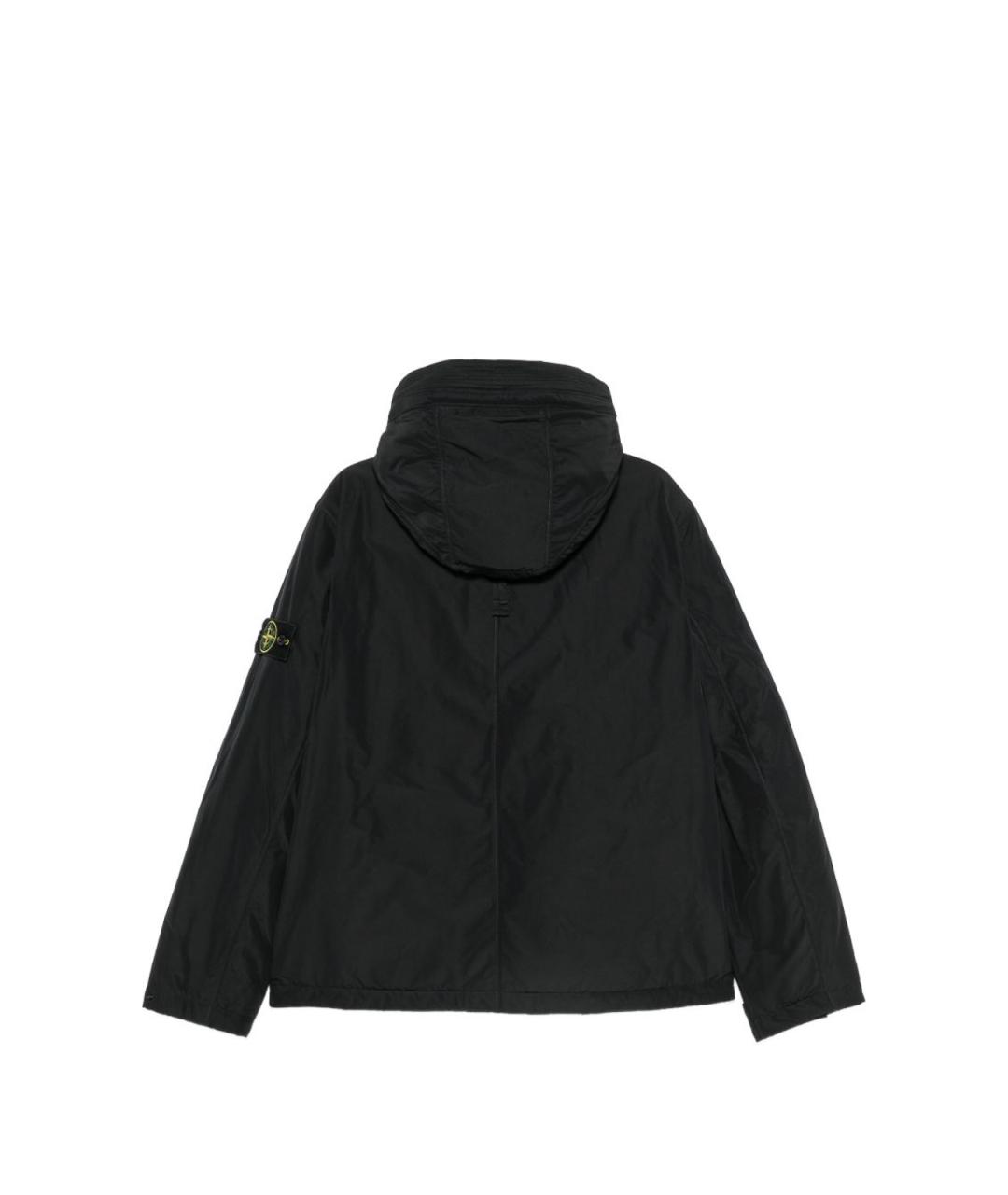 STONE ISLAND Черная полиэстеровая куртка, фото 2