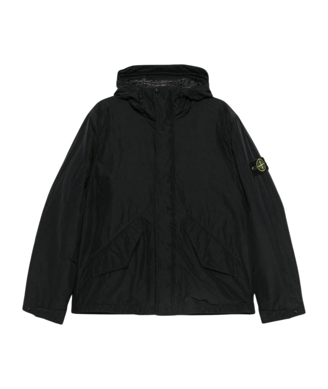 STONE ISLAND Черная полиэстеровая куртка, фото 1
