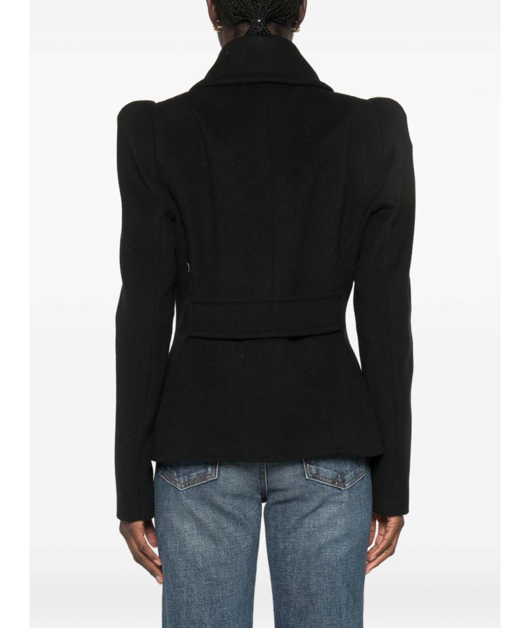 7 FOR ALL MANKIND Черная шерстяная куртка, фото 3