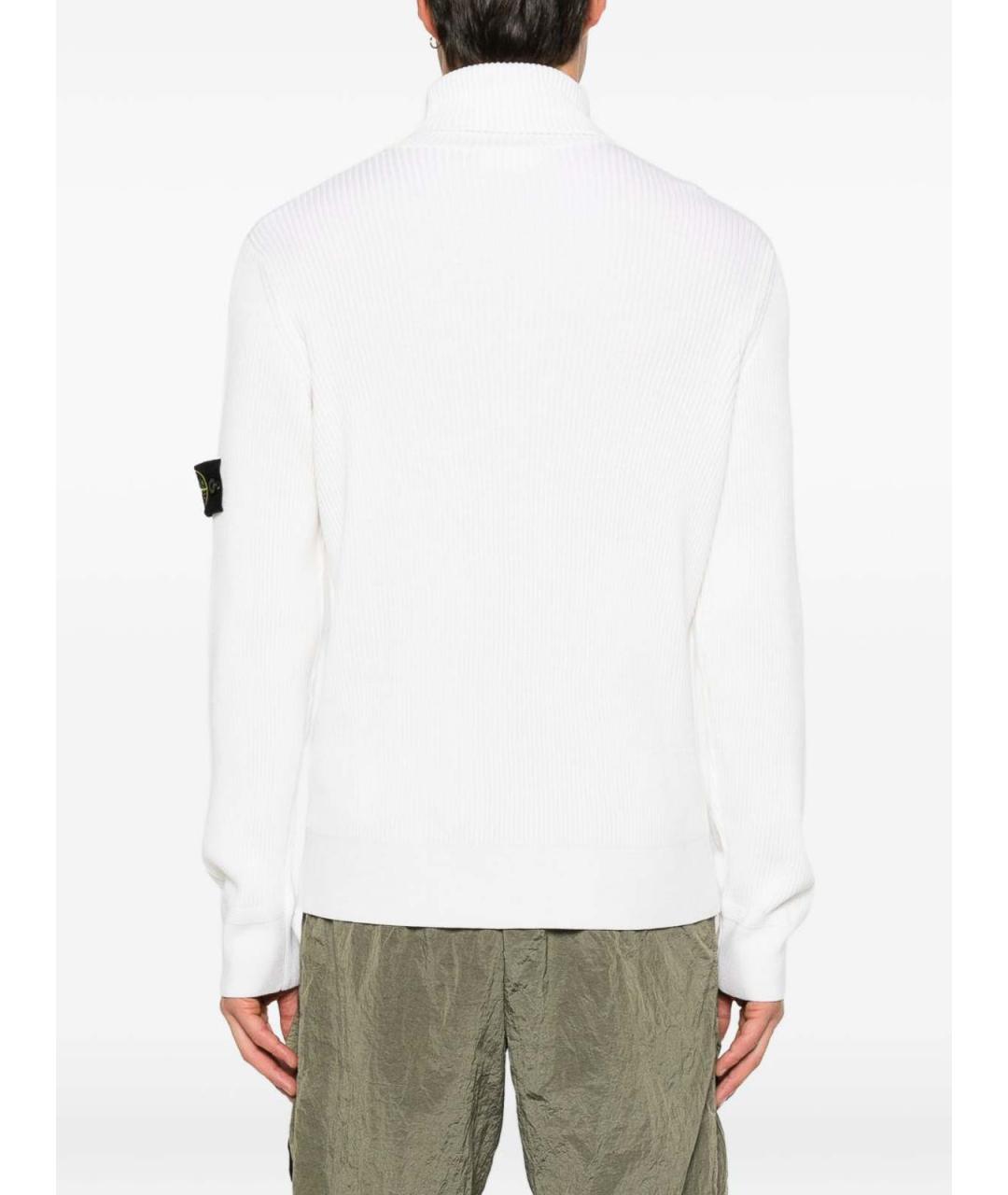 STONE ISLAND Белый шерстяной джемпер / свитер, фото 2