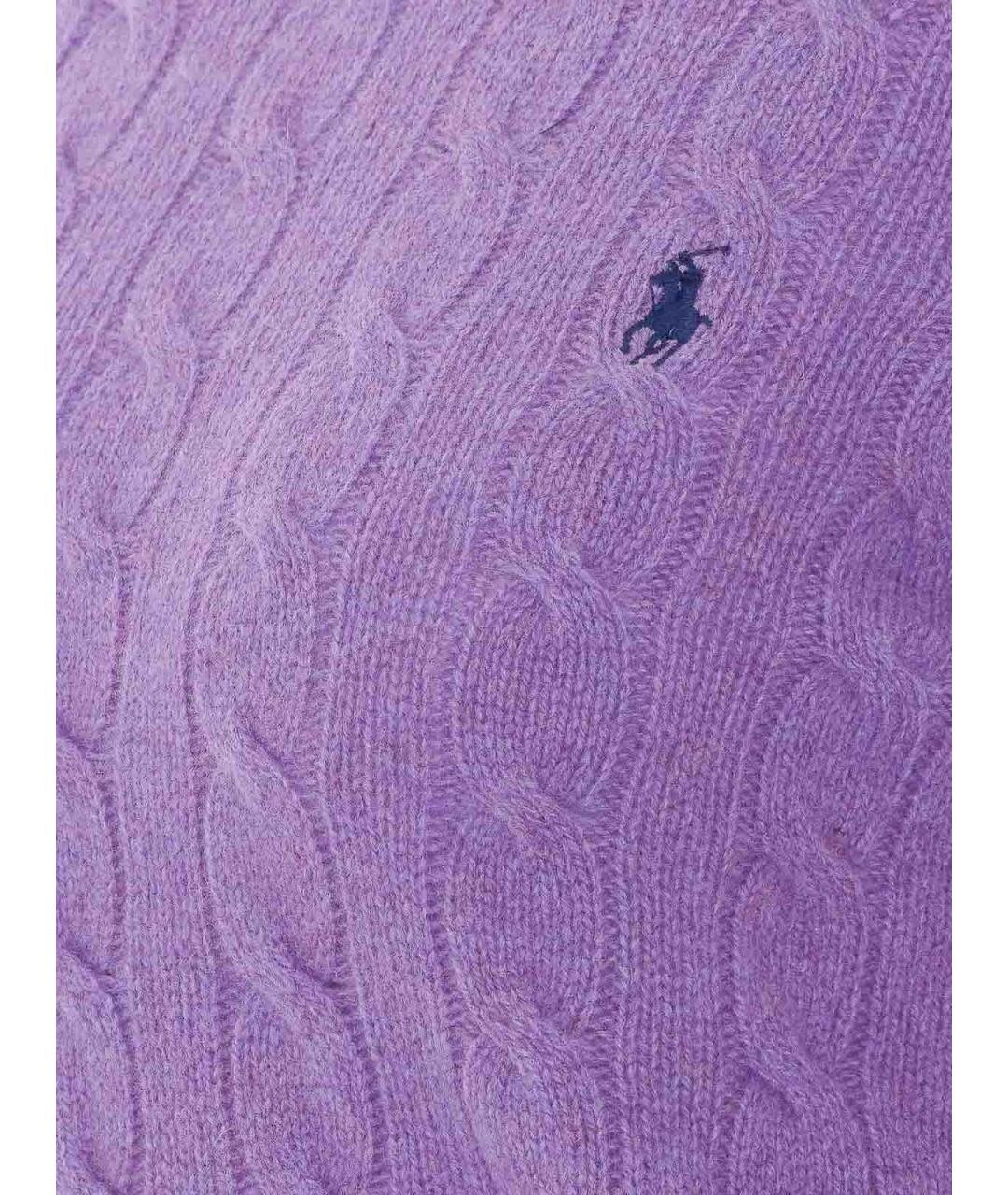 POLO RALPH LAUREN Фиолетовый кашемировый джемпер / свитер, фото 3