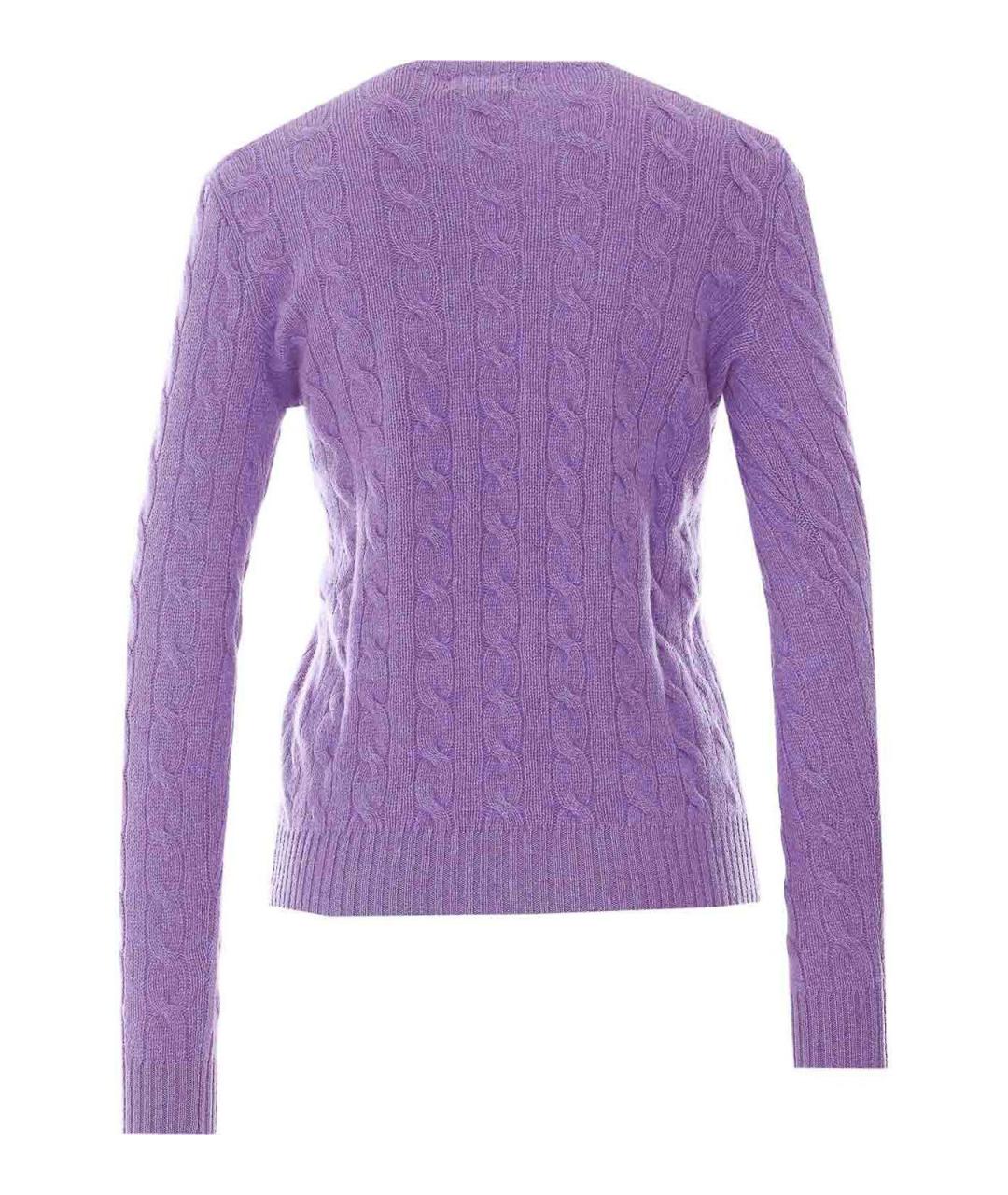 POLO RALPH LAUREN Фиолетовый кашемировый джемпер / свитер, фото 2