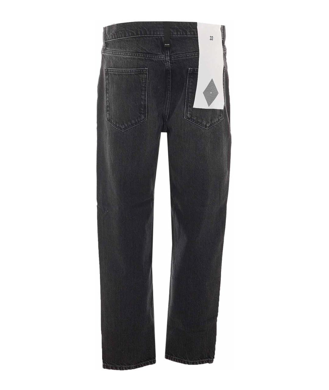 AMISH Черные хлопковые прямые джинсы, фото 2