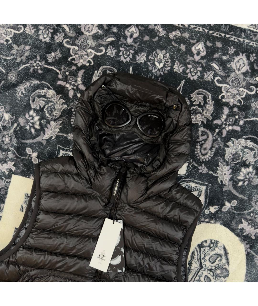 CP COMPANY Черный нейлоновый жилет, фото 2