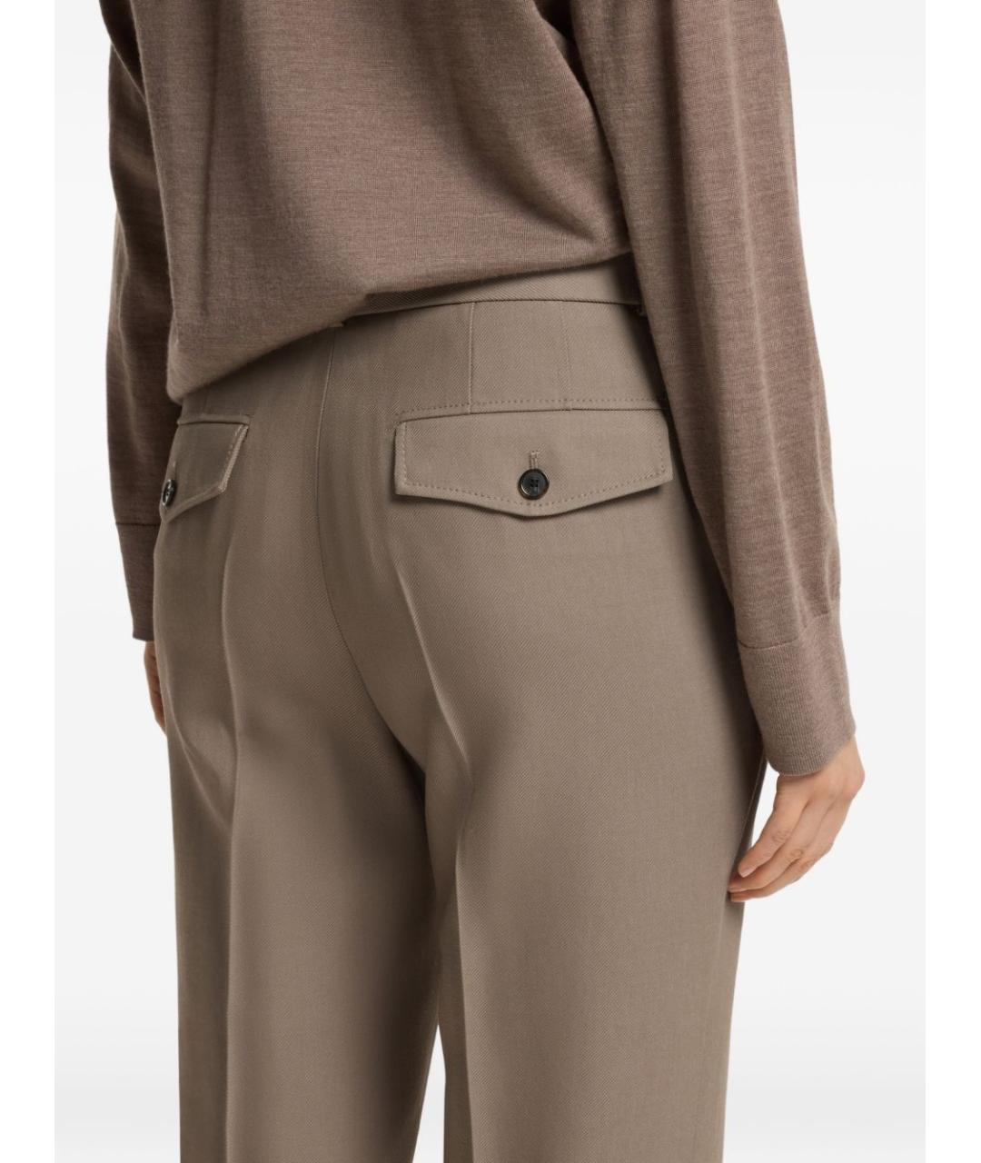 HUGO BOSS Бежевые прямые брюки, фото 3