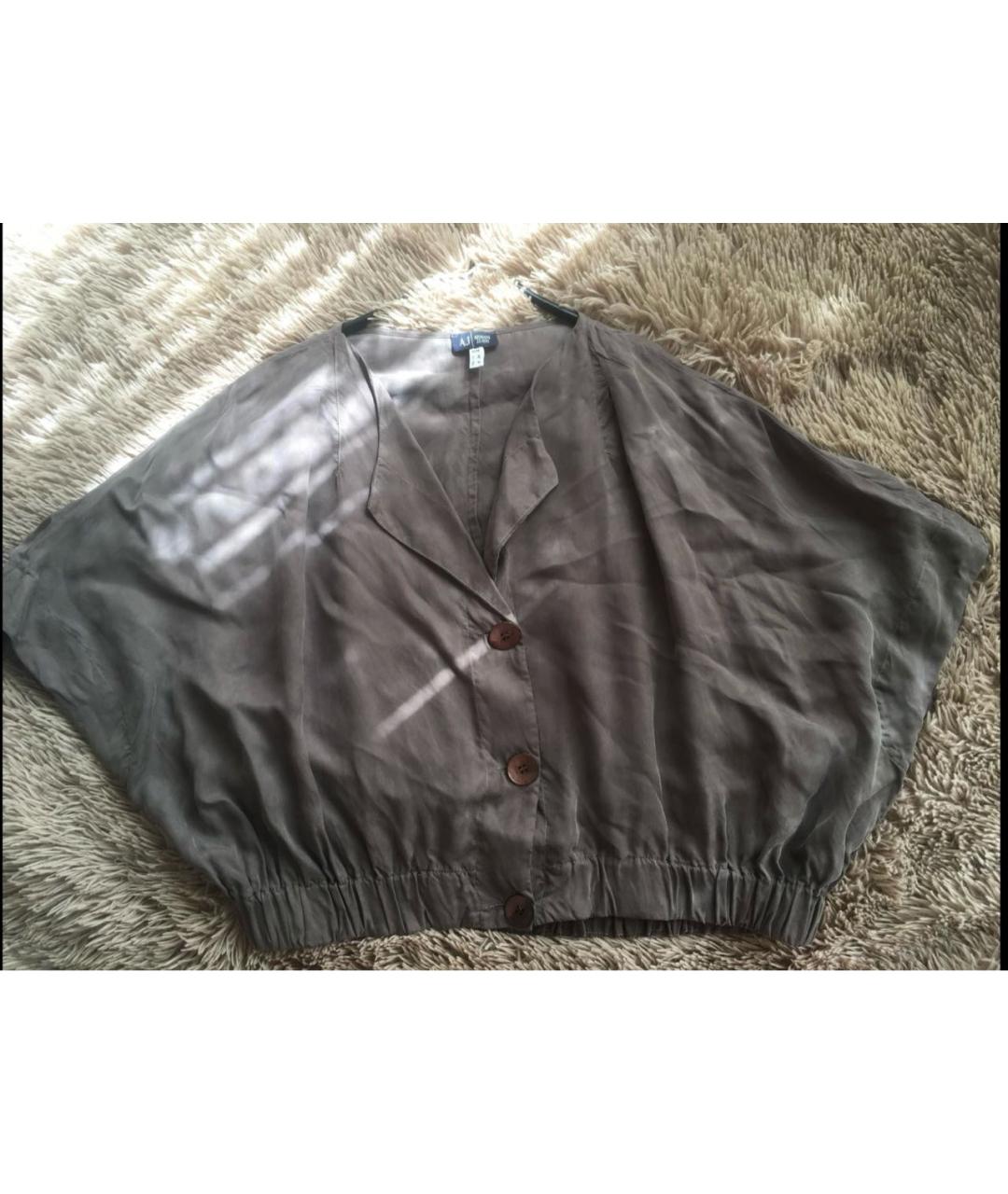 ARMANI JEANS Бежевая вискозная блузы, фото 2