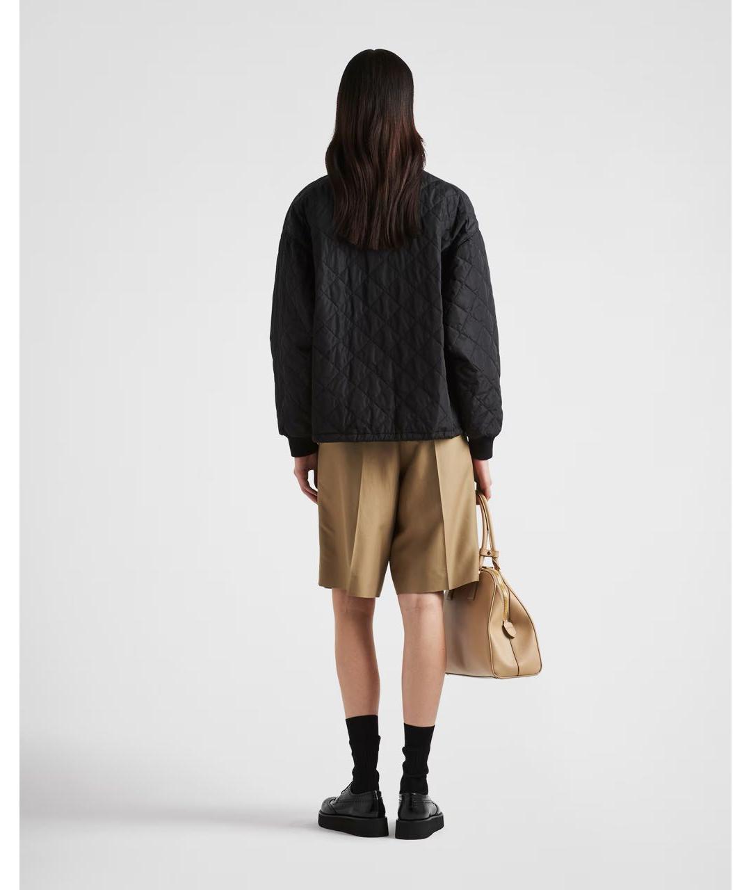 PRADA Черная полиамидовая куртка, фото 4