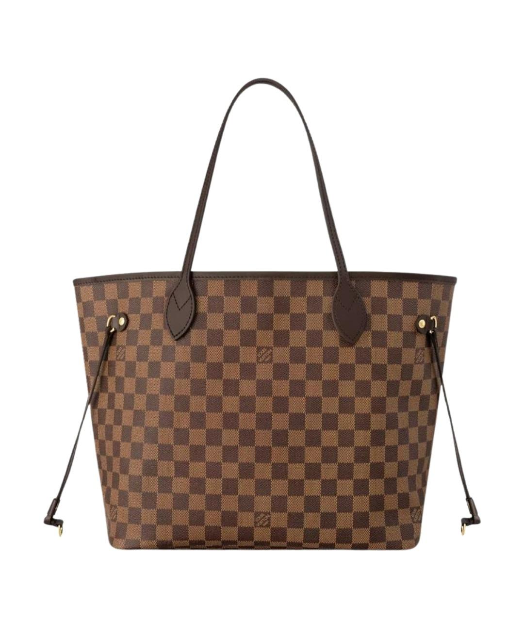 LOUIS VUITTON Коричневая сумка тоут из канвы, фото 1