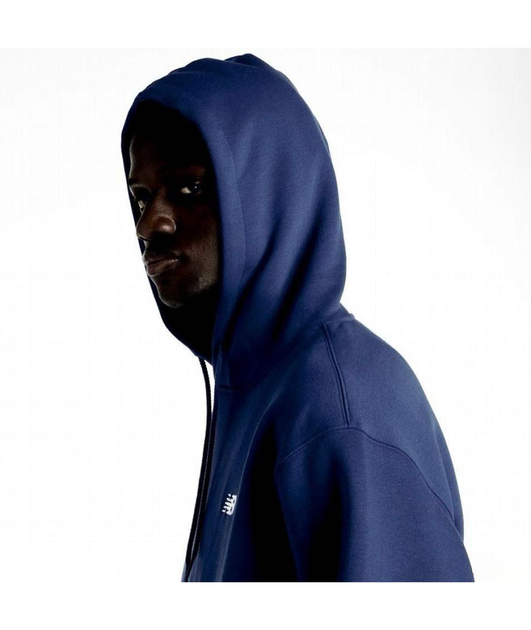 NEW BALANCE Темно-синий хлопковый спортивный костюм, фото 8