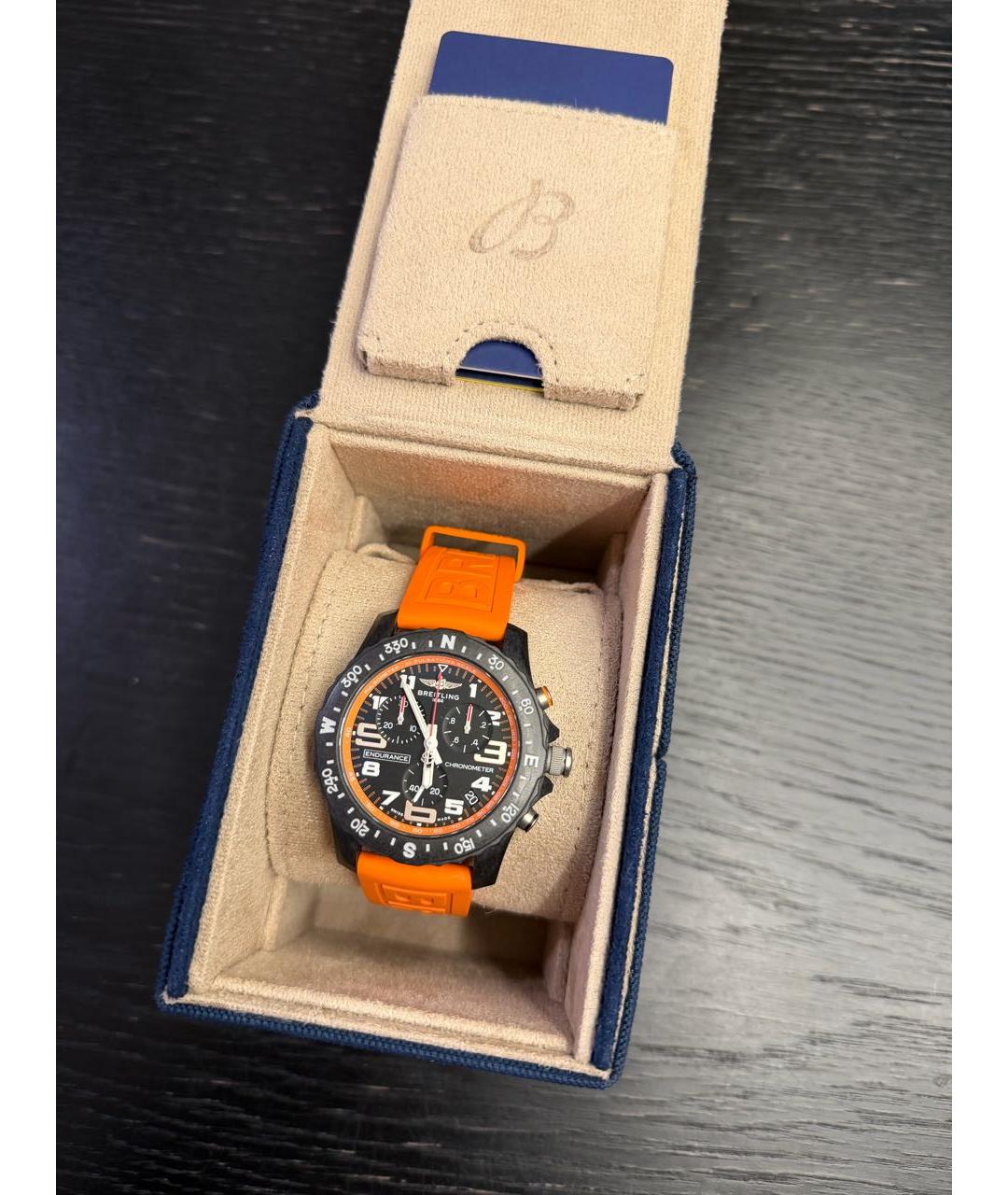 BREITLING Оранжевые часы, фото 4