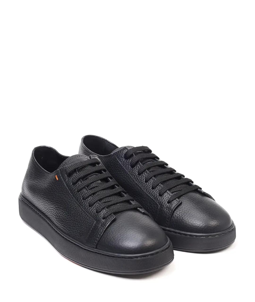 SANTONI Черные слипоны, фото 2