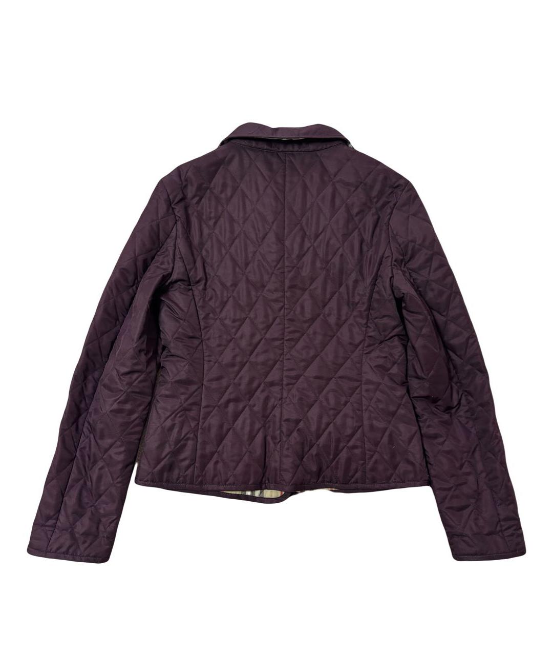 BURBERRY Фиолетовая полиэстеровая куртка, фото 2