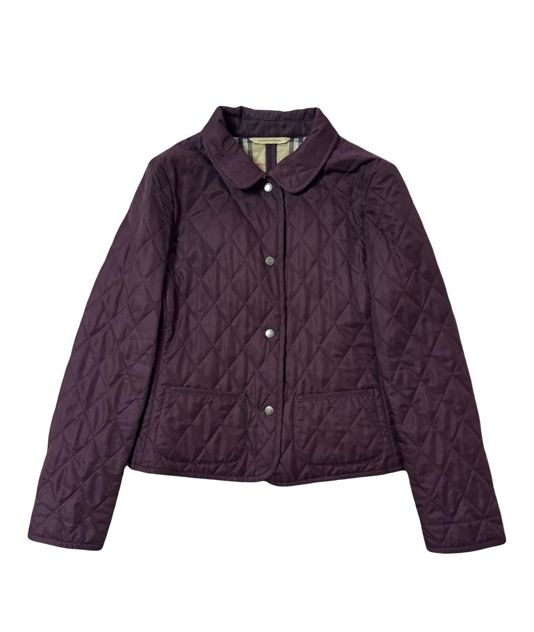BURBERRY Фиолетовая полиэстеровая куртка, фото 1