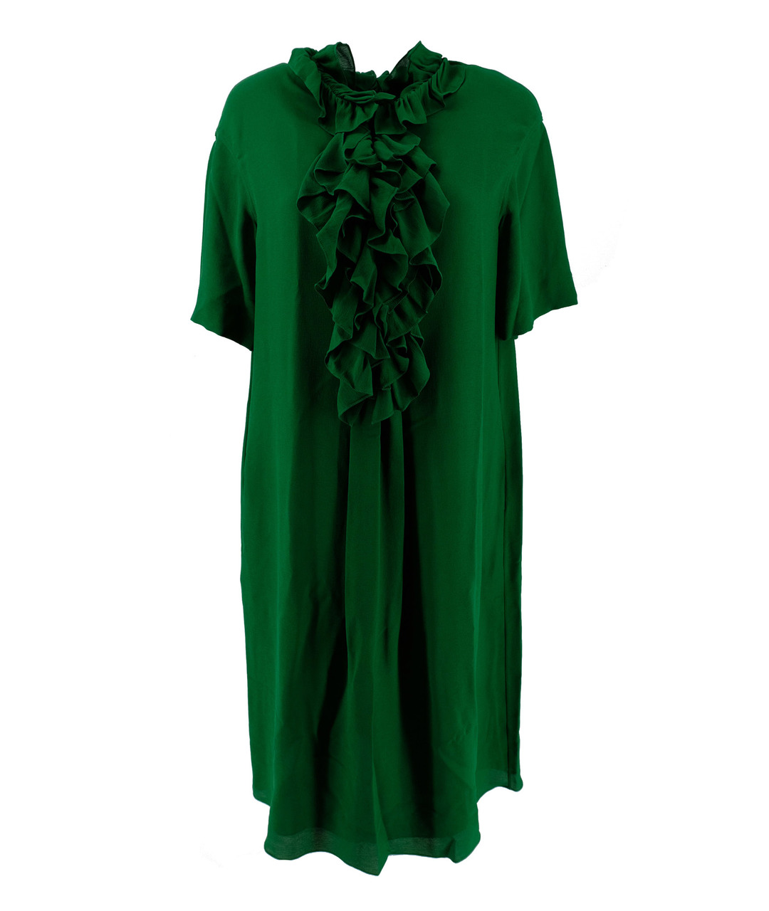 HERMES PRE-OWNED Зеленые льняное повседневное платье, фото 1