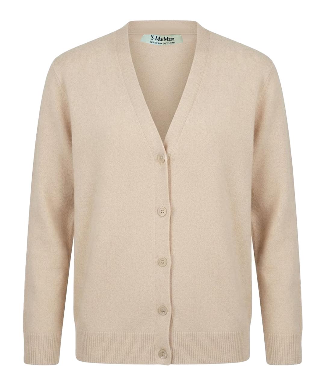 'S MAX MARA Розовый кашемировый кардиган, фото 1