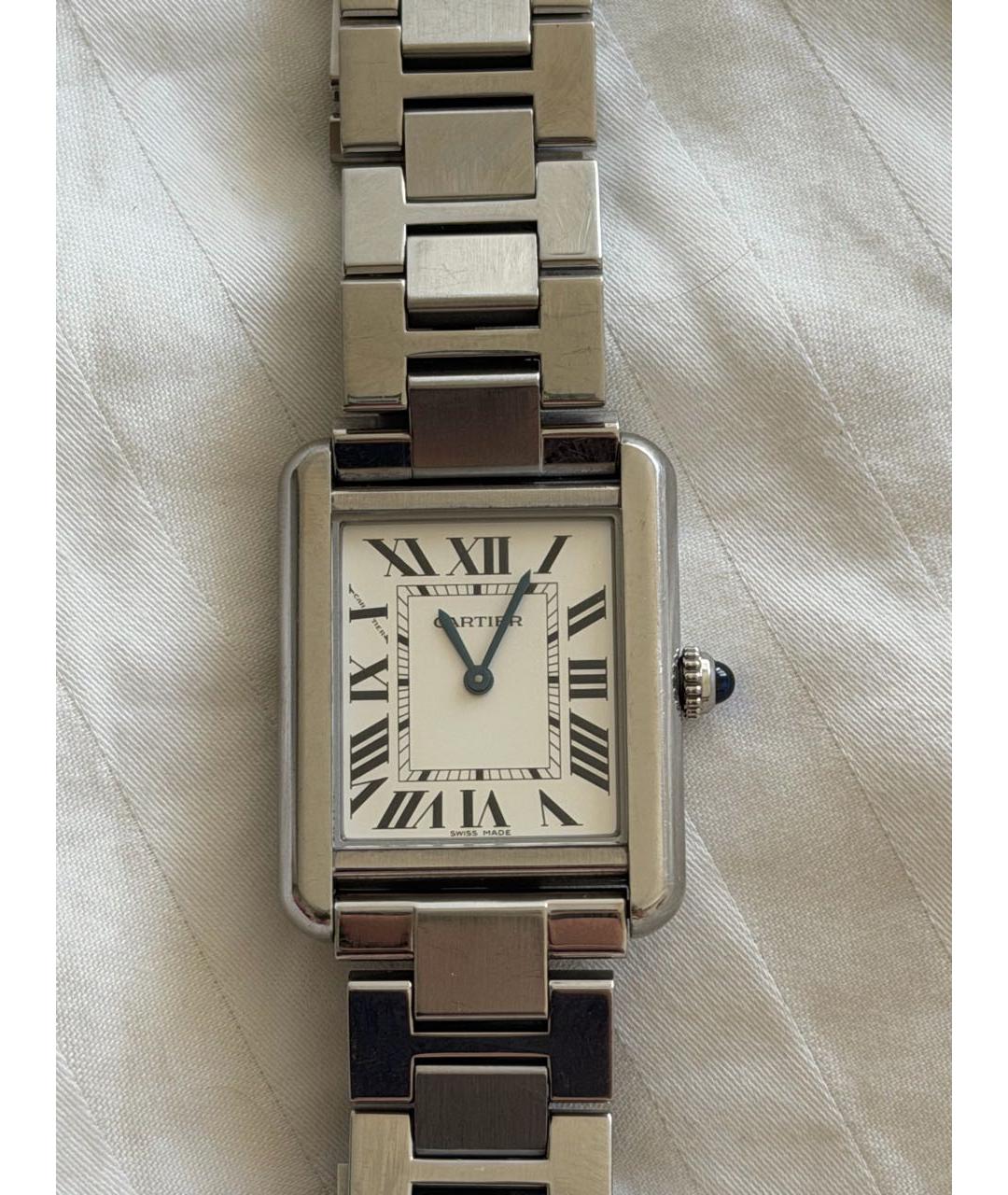 CARTIER Серебряные металлические часы, фото 5