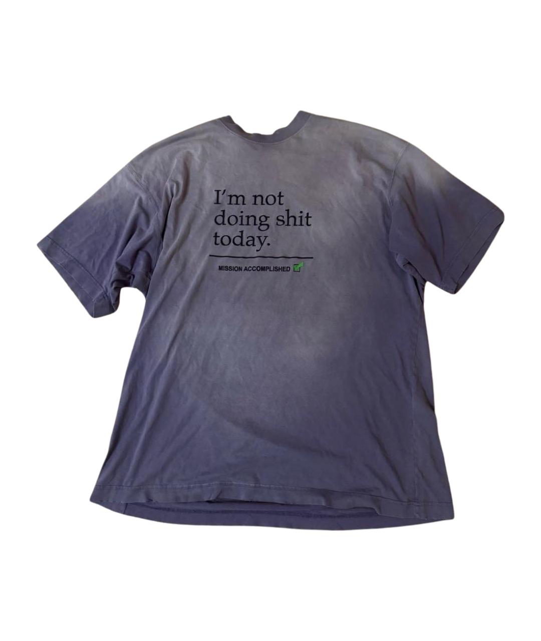 VETEMENTS Розовая хлопковая футболка, фото 1