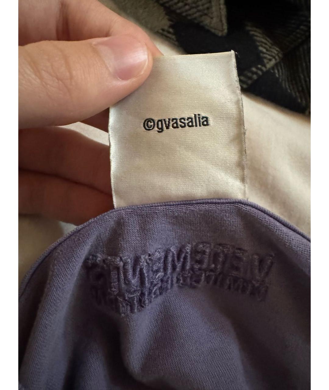 VETEMENTS Розовая хлопковая футболка, фото 6