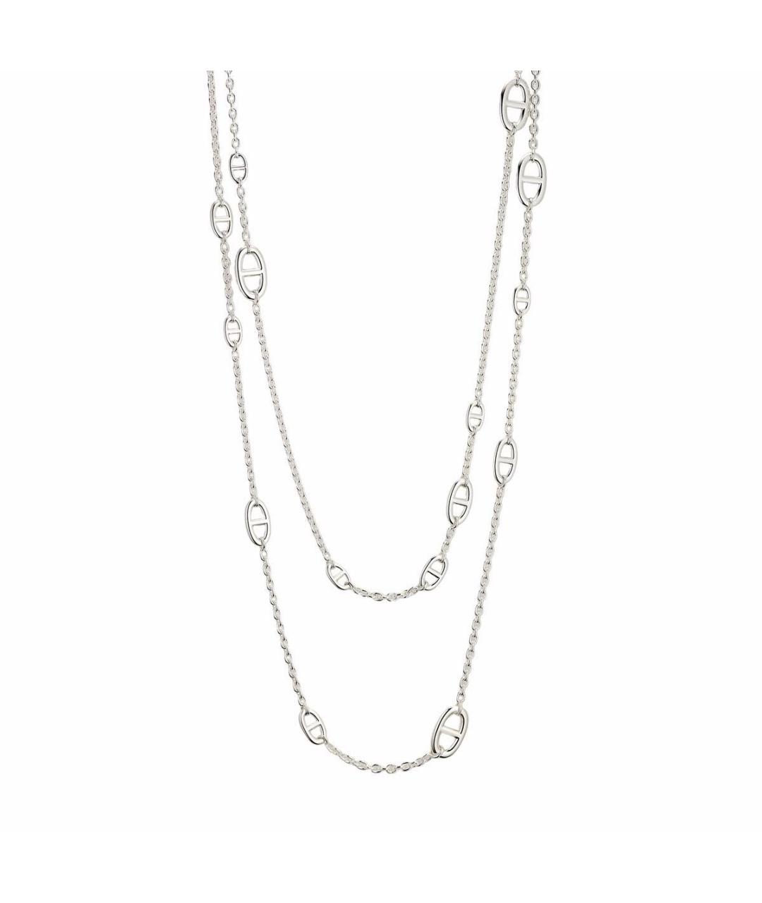 HERMES Серебряное серебряное колье, фото 1