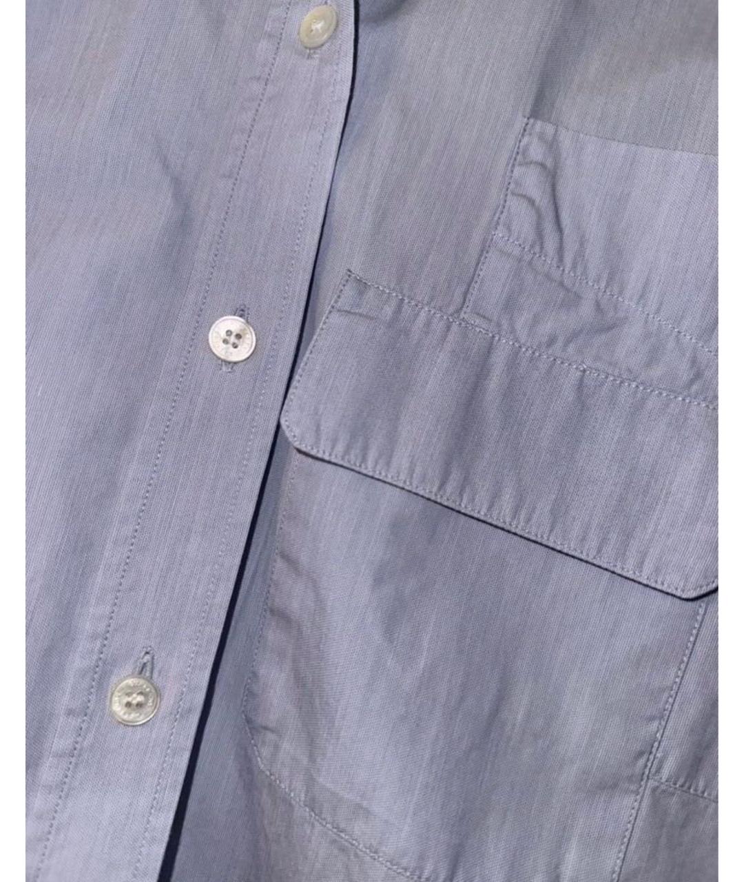 BURBERRY Голубая хлопковая рубашка, фото 4