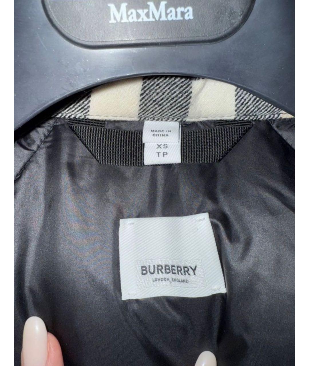 BURBERRY Черный нейлоновый пуховик, фото 3
