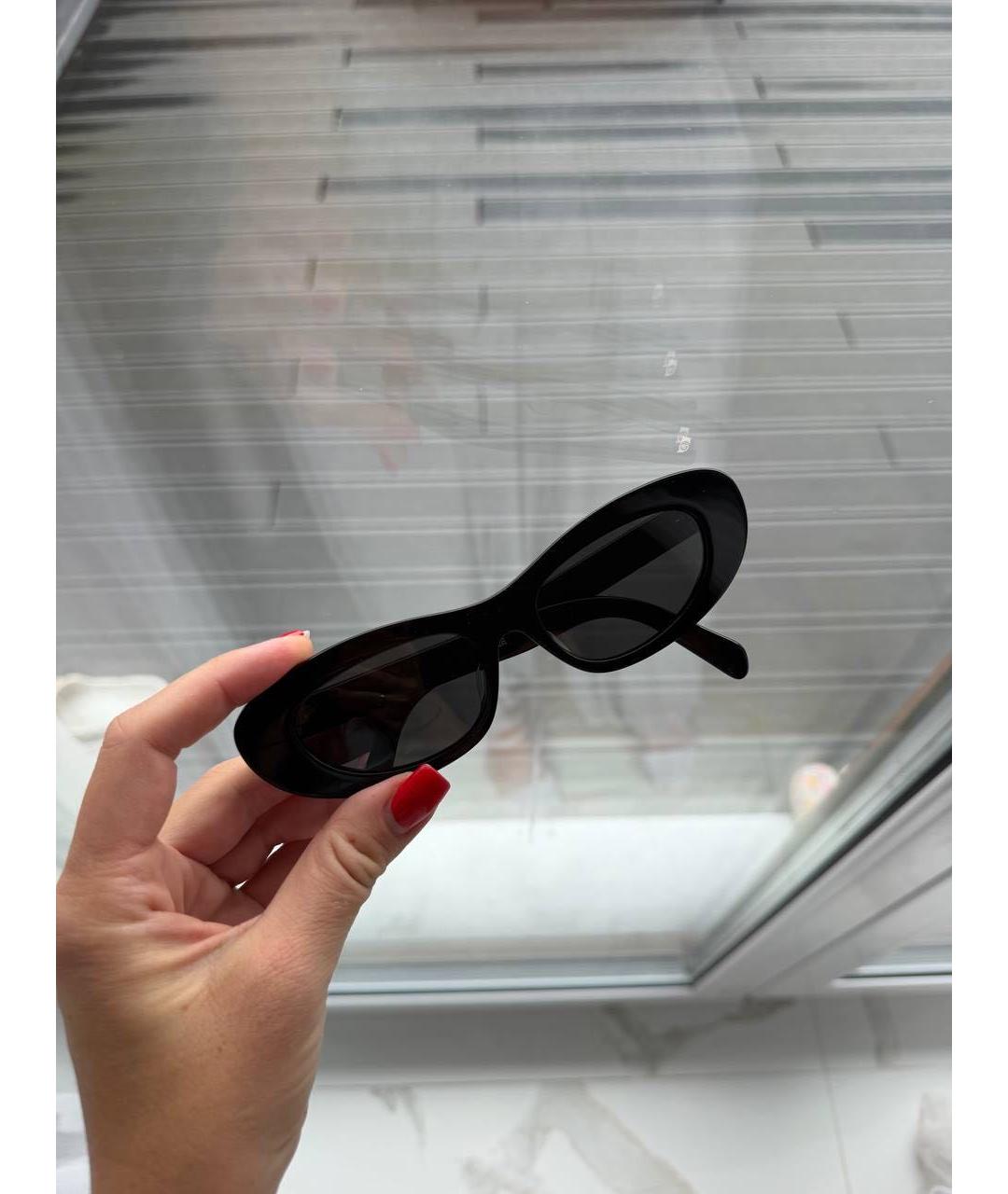 CELINE Черные пластиковые солнцезащитные очки, фото 2