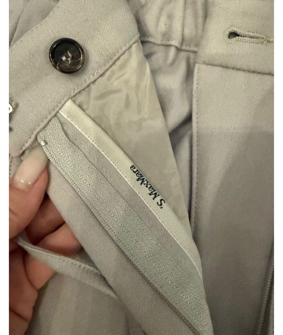 'S MAX MARA Розовые шерстяные кюлоты, фото 3