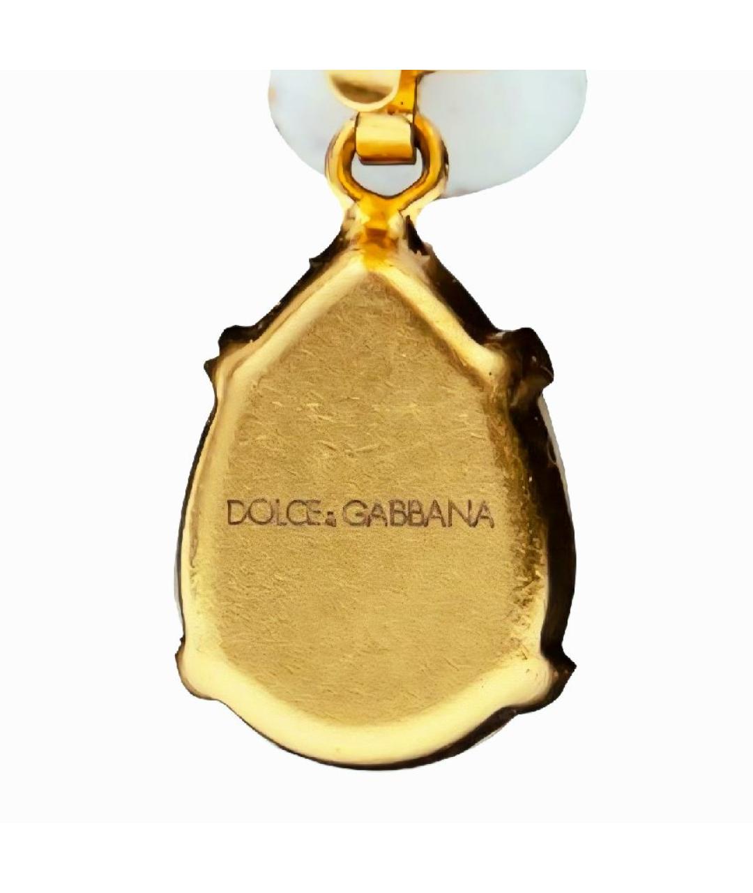 DOLCE&GABBANA Золотые металлические клипсы, фото 3