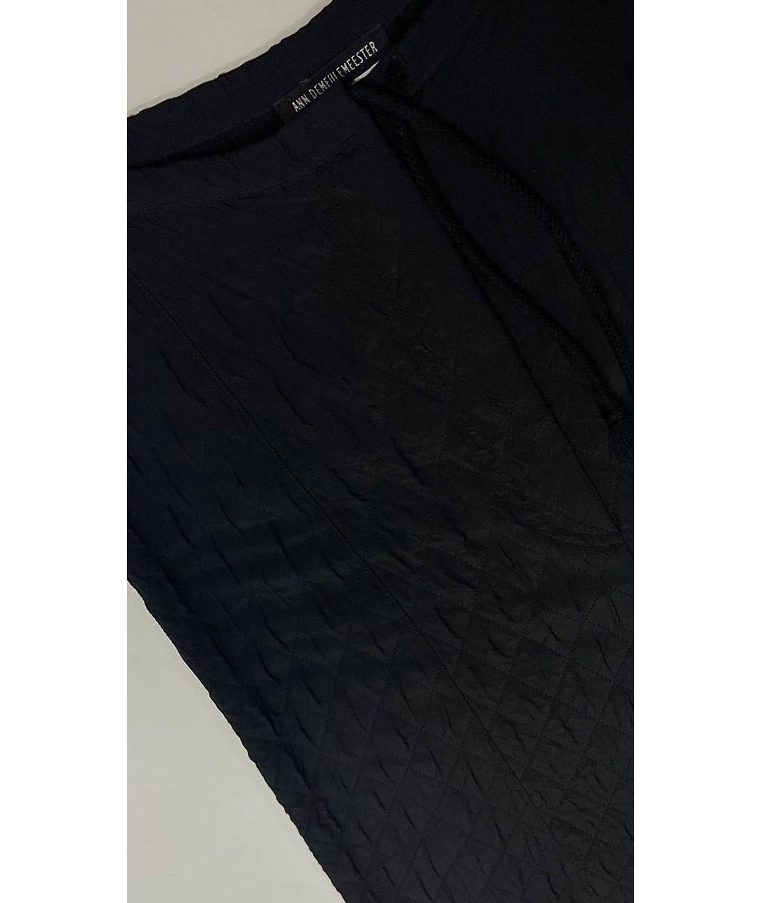 ANN DEMEULEMEESTER Черная юбка миди, фото 2