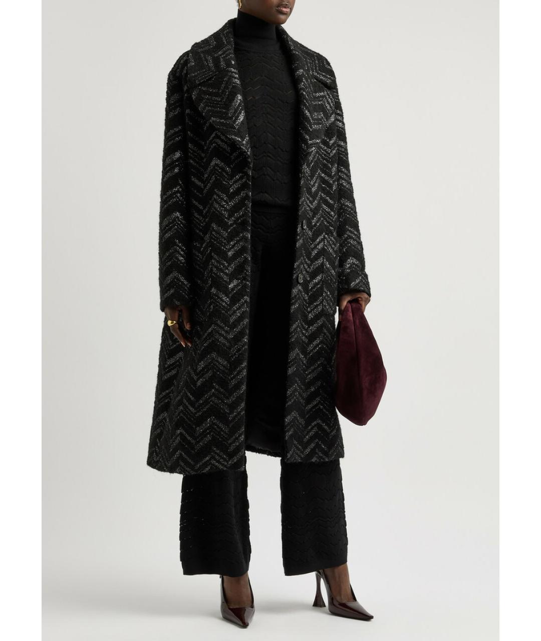 MISSONI Черное пальто, фото 5