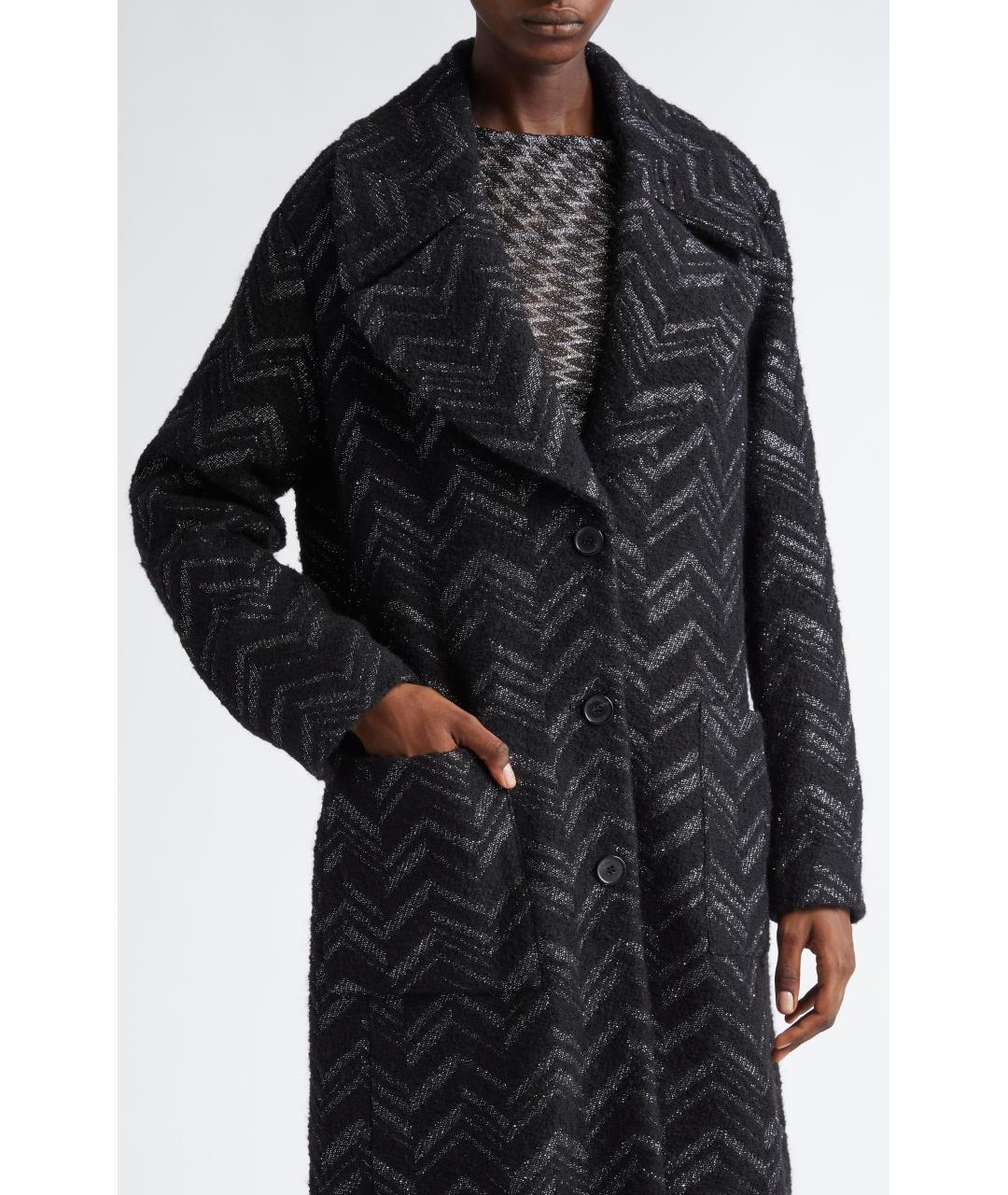 MISSONI Черное пальто, фото 3