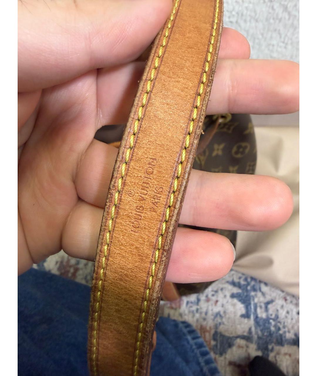 LOUIS VUITTON Коричневая сумка через плечо из канвы, фото 5