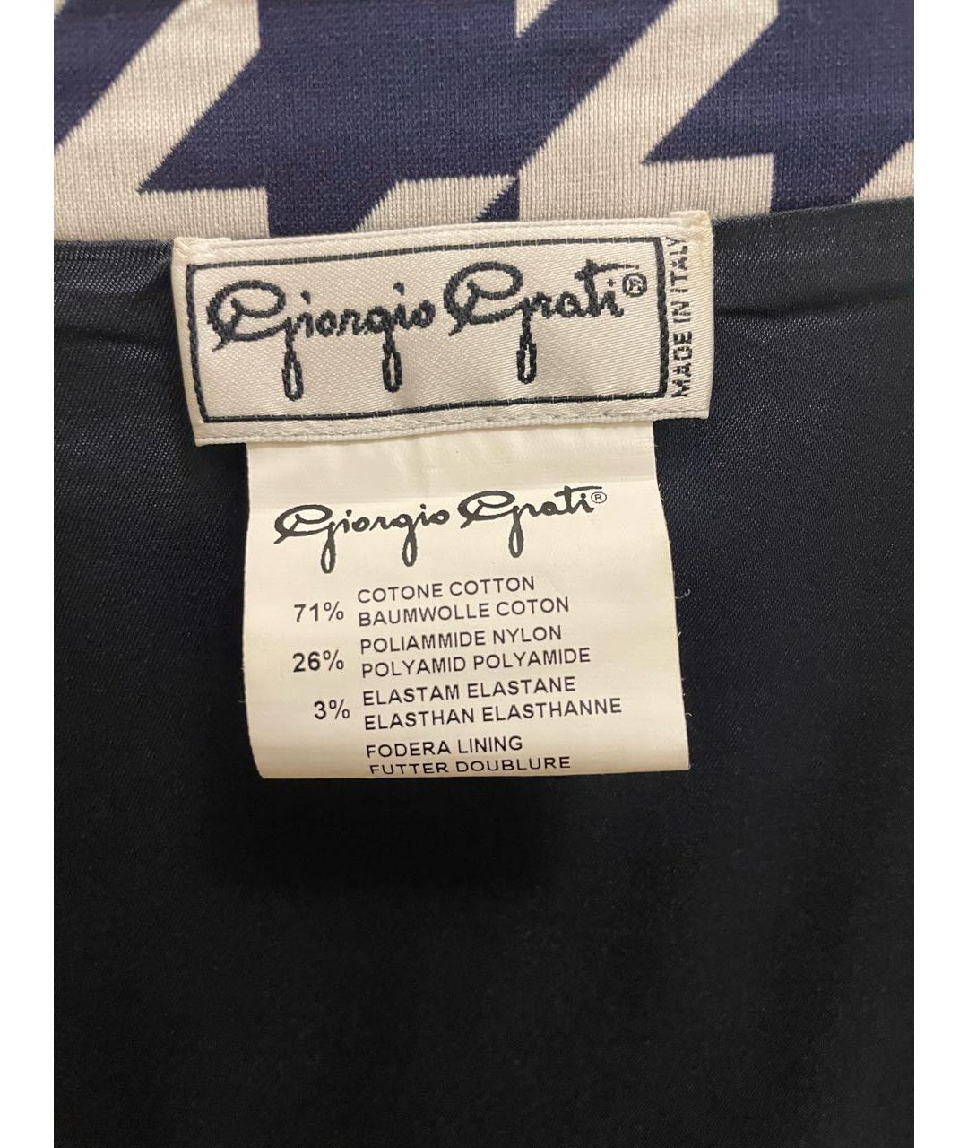 GIORGIO GRATI Темно-синяя полиэстеровая куртка, фото 4