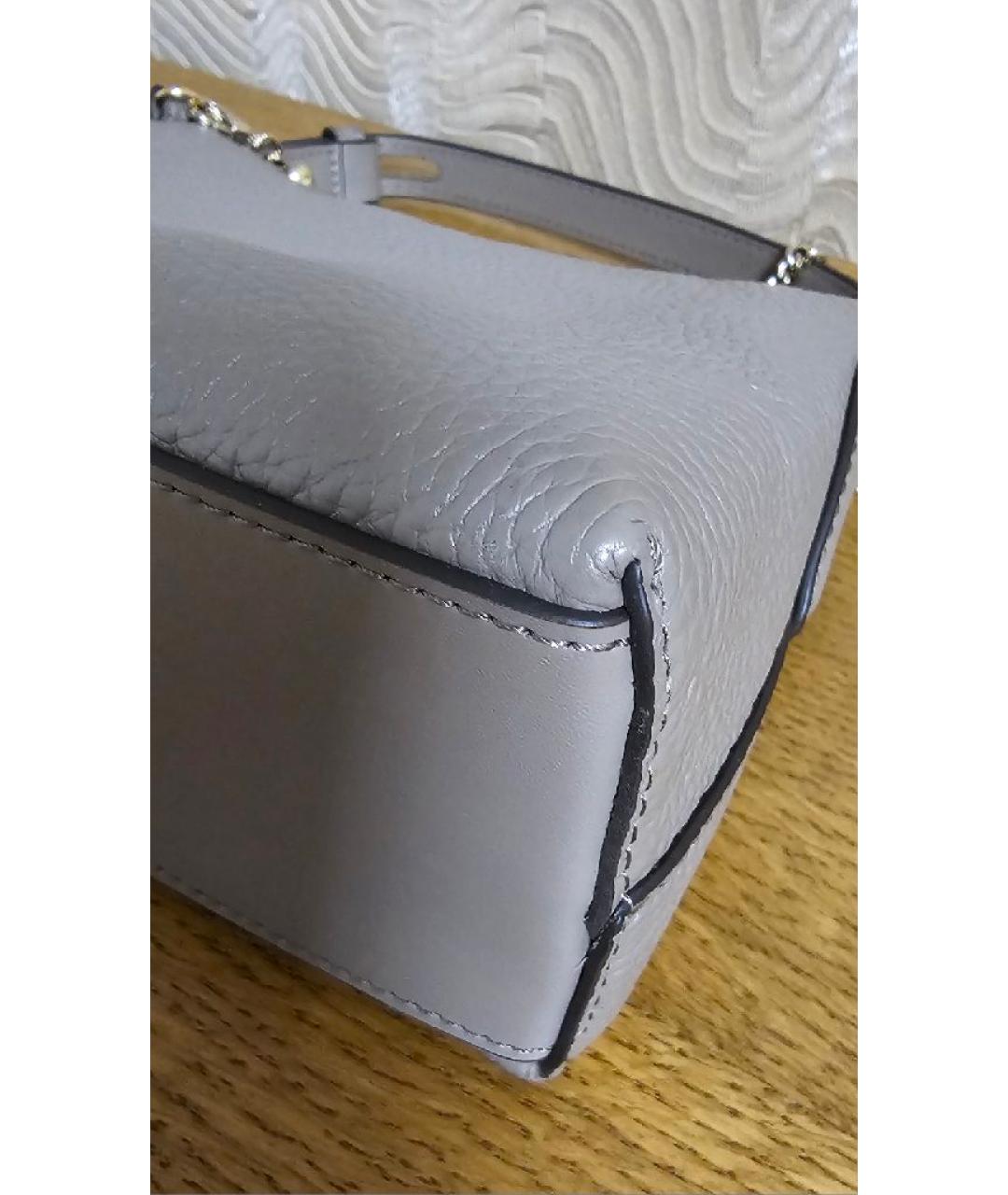 FURLA Бежевая кожаная сумка через плечо, фото 5