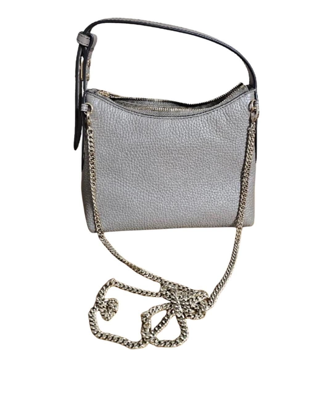 FURLA Бежевая кожаная сумка через плечо, фото 1
