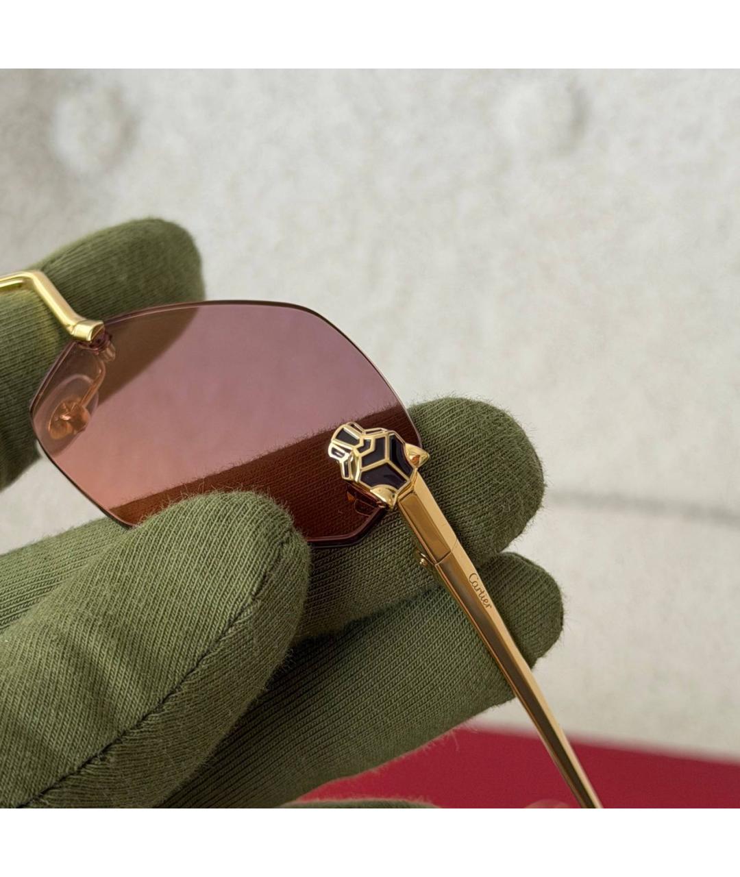 CARTIER Розовые солнцезащитные очки, фото 4