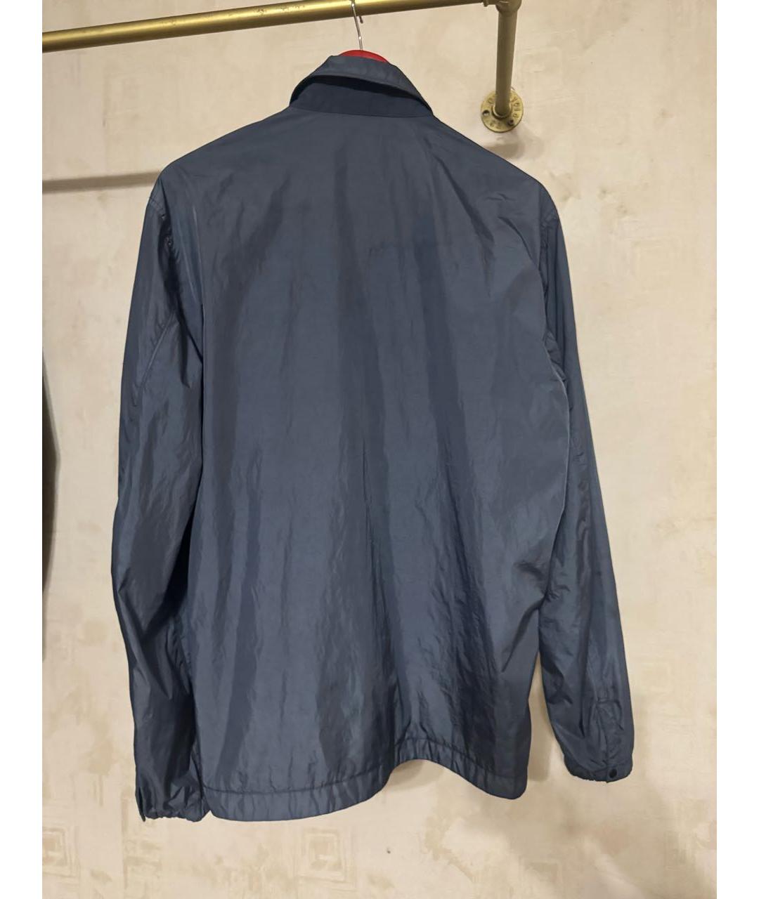 STONE ISLAND Темно-синяя нейлоновая куртка, фото 2