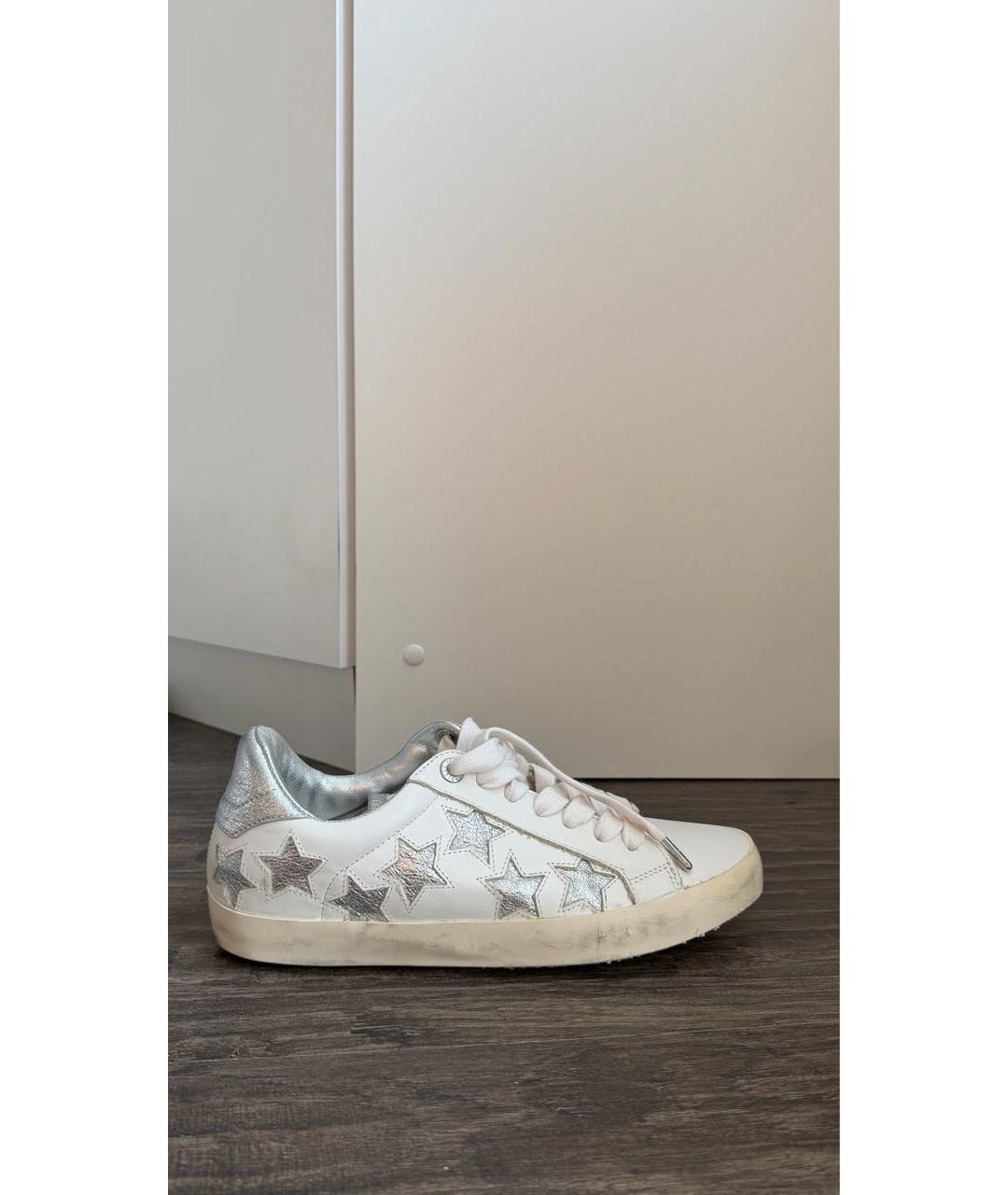 ZADIG & VOLTAIRE Белые кожаные кеды, фото 5