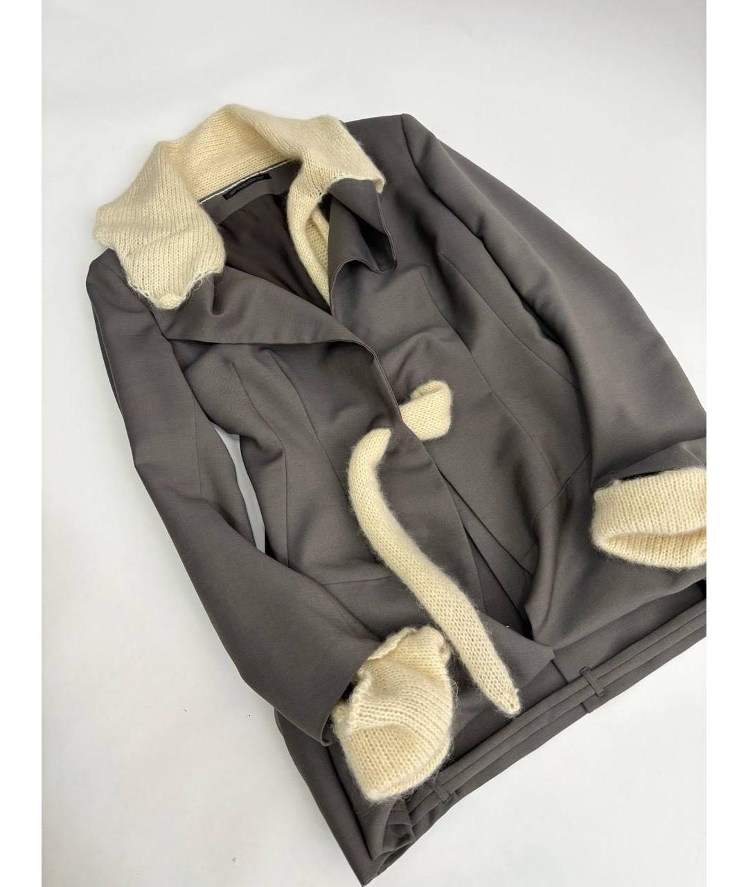 YOHJI YAMAMOTO Серый костюм с юбками, фото 6