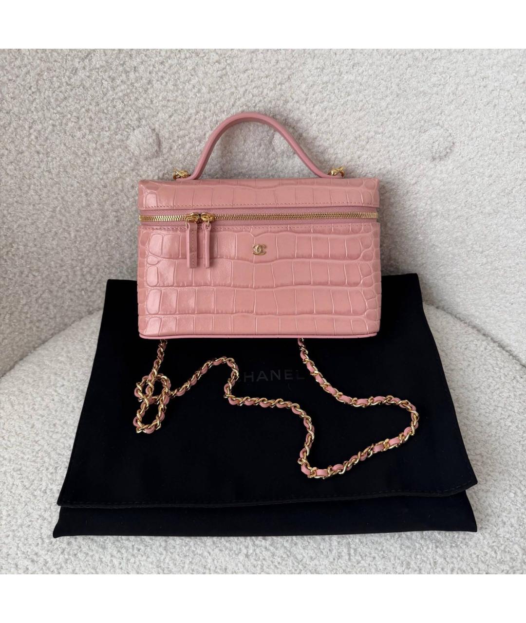 CHANEL Розовая сумка через плечо, фото 4