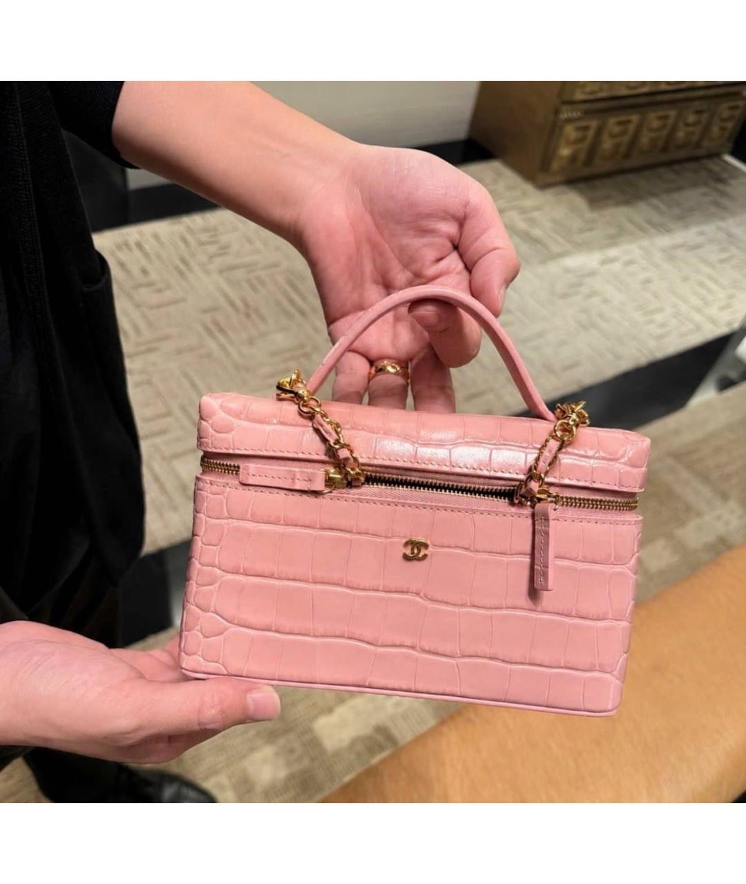 CHANEL Розовая сумка через плечо, фото 6