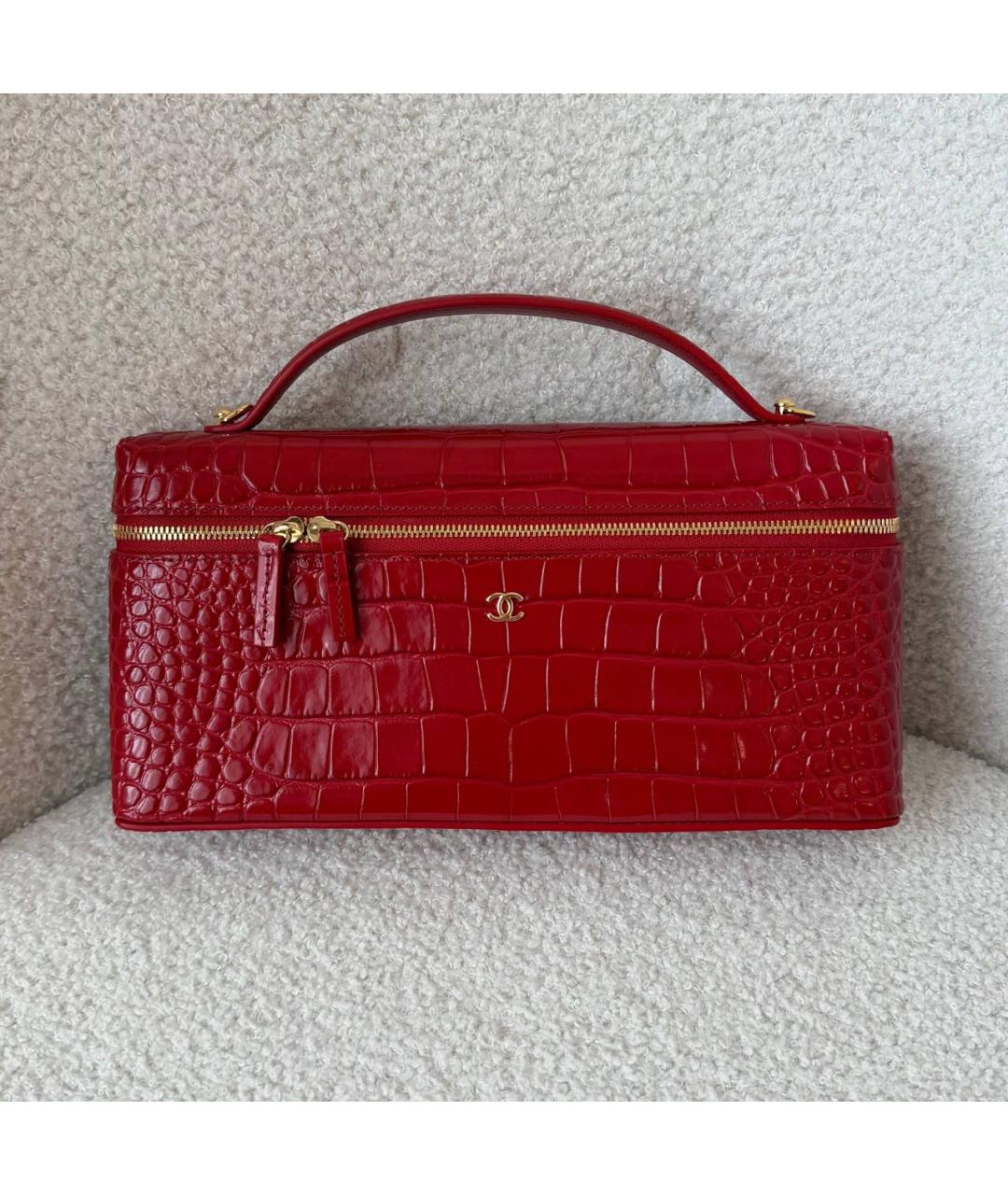 CHANEL Красная сумка через плечо, фото 2