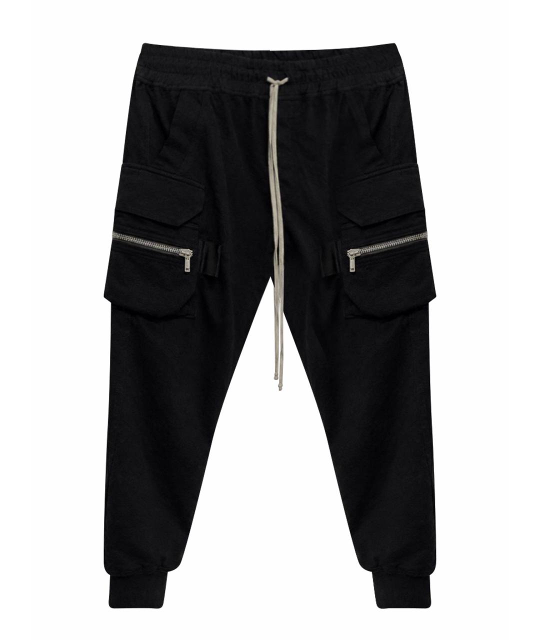 RICK OWENS Черные повседневные брюки, фото 1