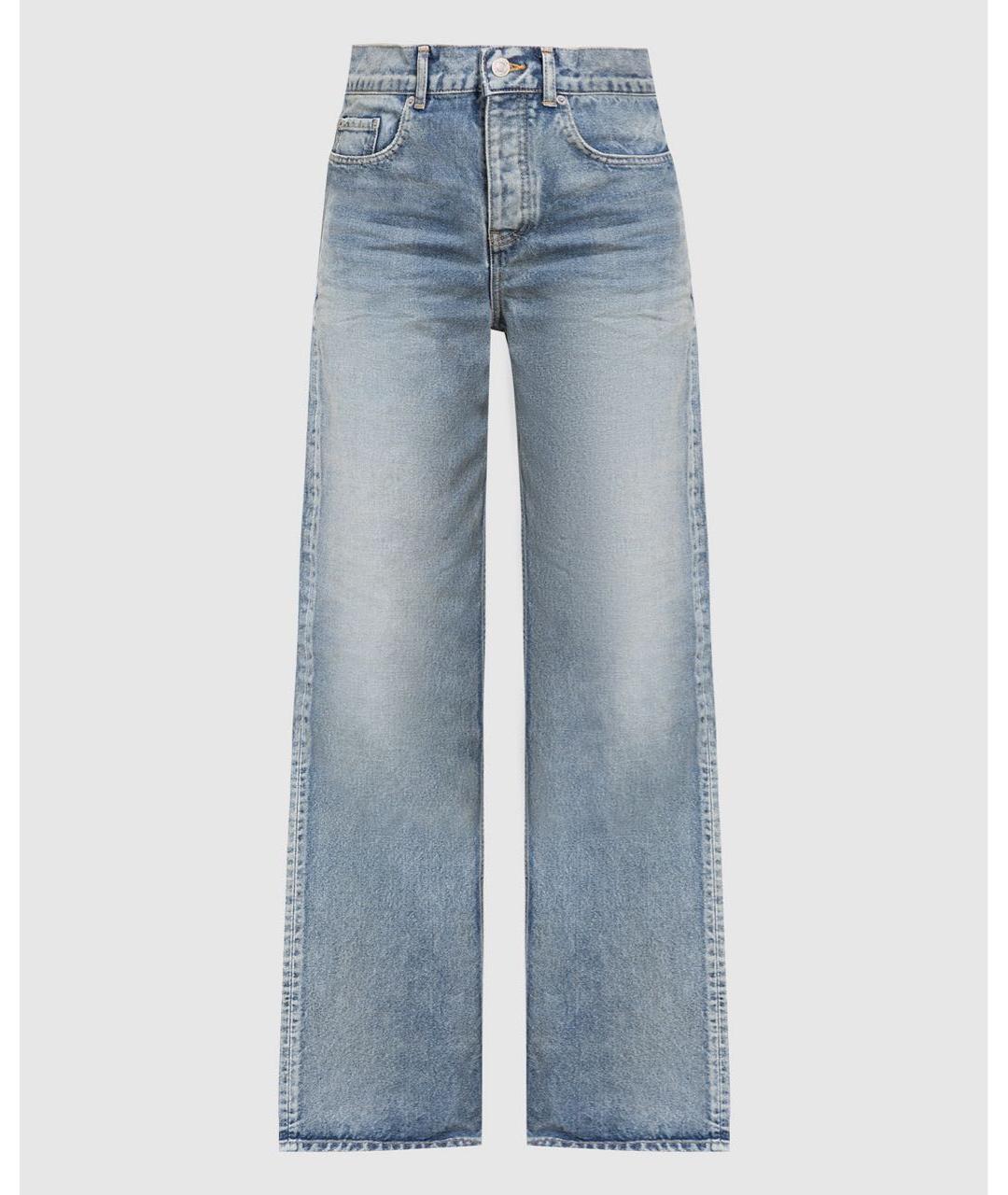 BALENCIAGA Голубые хлопковые прямые джинсы, фото 8