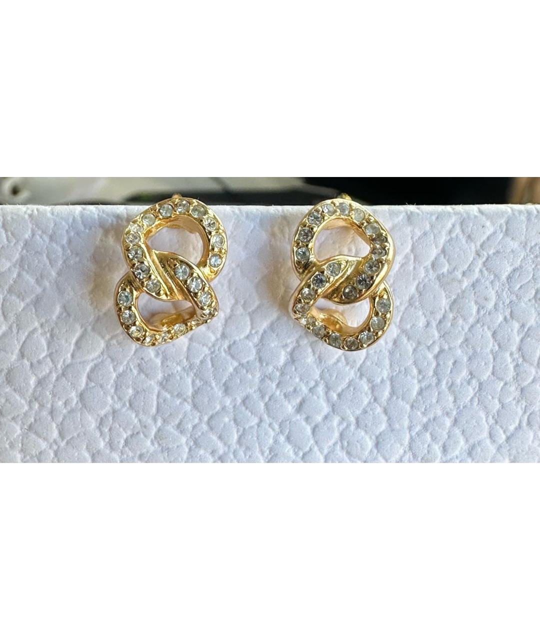 CHRISTIAN DIOR Золотые клипсы, фото 5