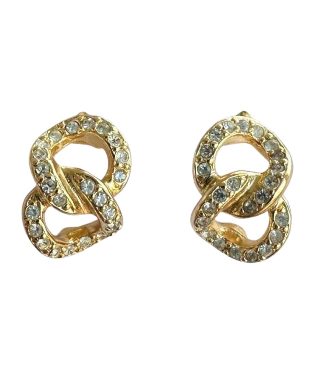 CHRISTIAN DIOR Золотые клипсы, фото 1