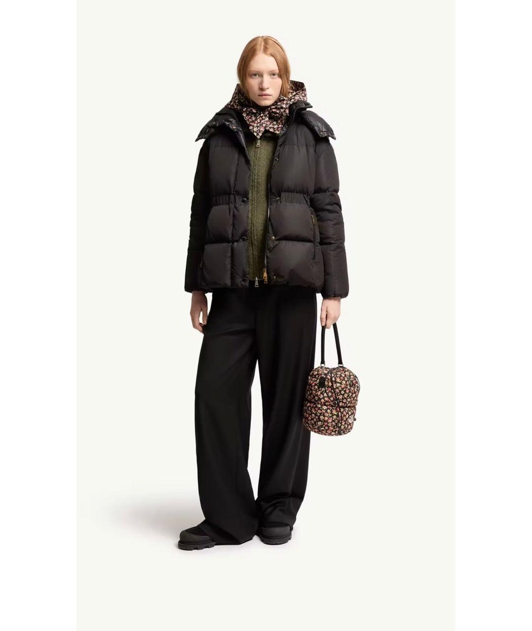 MONCLER Коричневый пуховик, фото 4